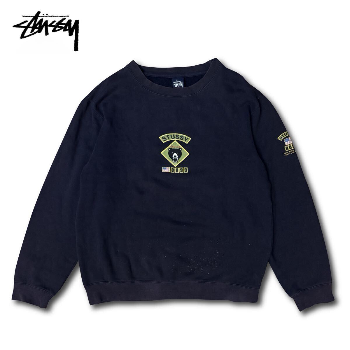 90s】Stussy Vintage Bear Sweat Shirts ステューシー 90s】Stussy Vintage Bear Sweat Shirts ステューシー