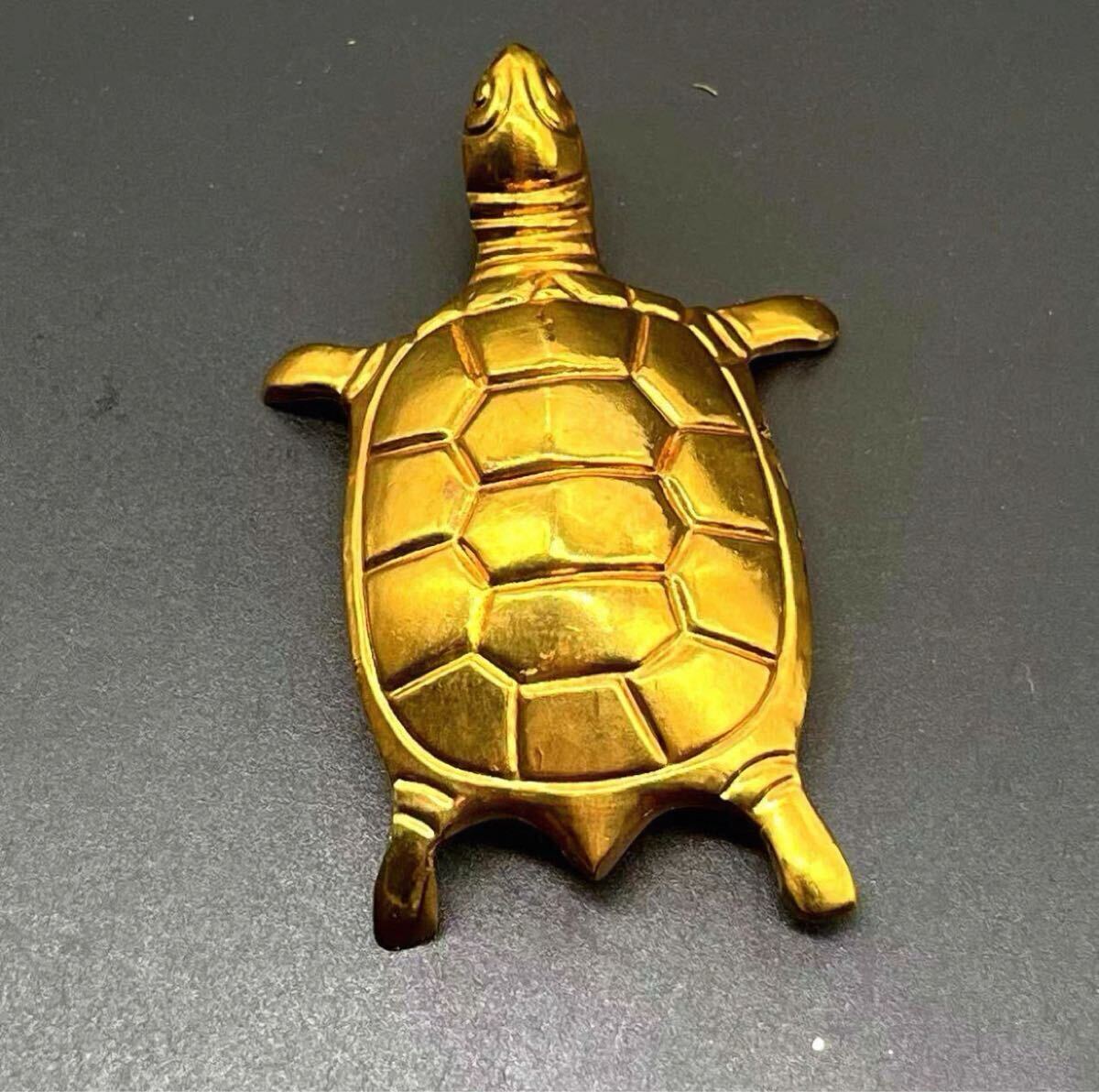 希少 極美品 中国 大清 乾隆年制 万寿亀 足金 骨董品 記念物