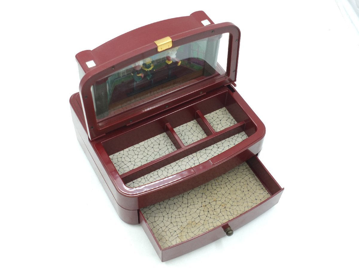 [z31228]TWINBIRDtsu Inver toIR-683 type кейс для украшений ювелирные изделия кейс Vintage музыкальная шкатулка есть дешевый старт 