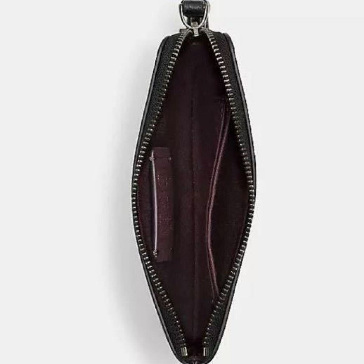 送料込●新品●COACH X ディズニー100周年コラボ ストラップ付きポーチ D 小物入 コーナーZIP ウィンクミッキー 2023年コラボ新作