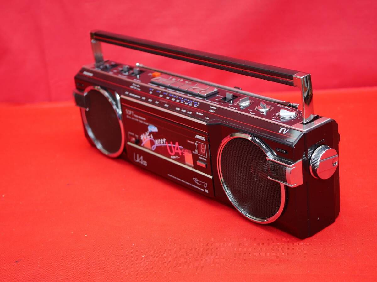 ♪昭和レトロ SANYO 三洋電機 MR-U4SS おしゃれな テレコ FM/AM ♪昭和レトロ SANYO 三洋電機 MR-U4SS おしゃれな テレコ FM/AM