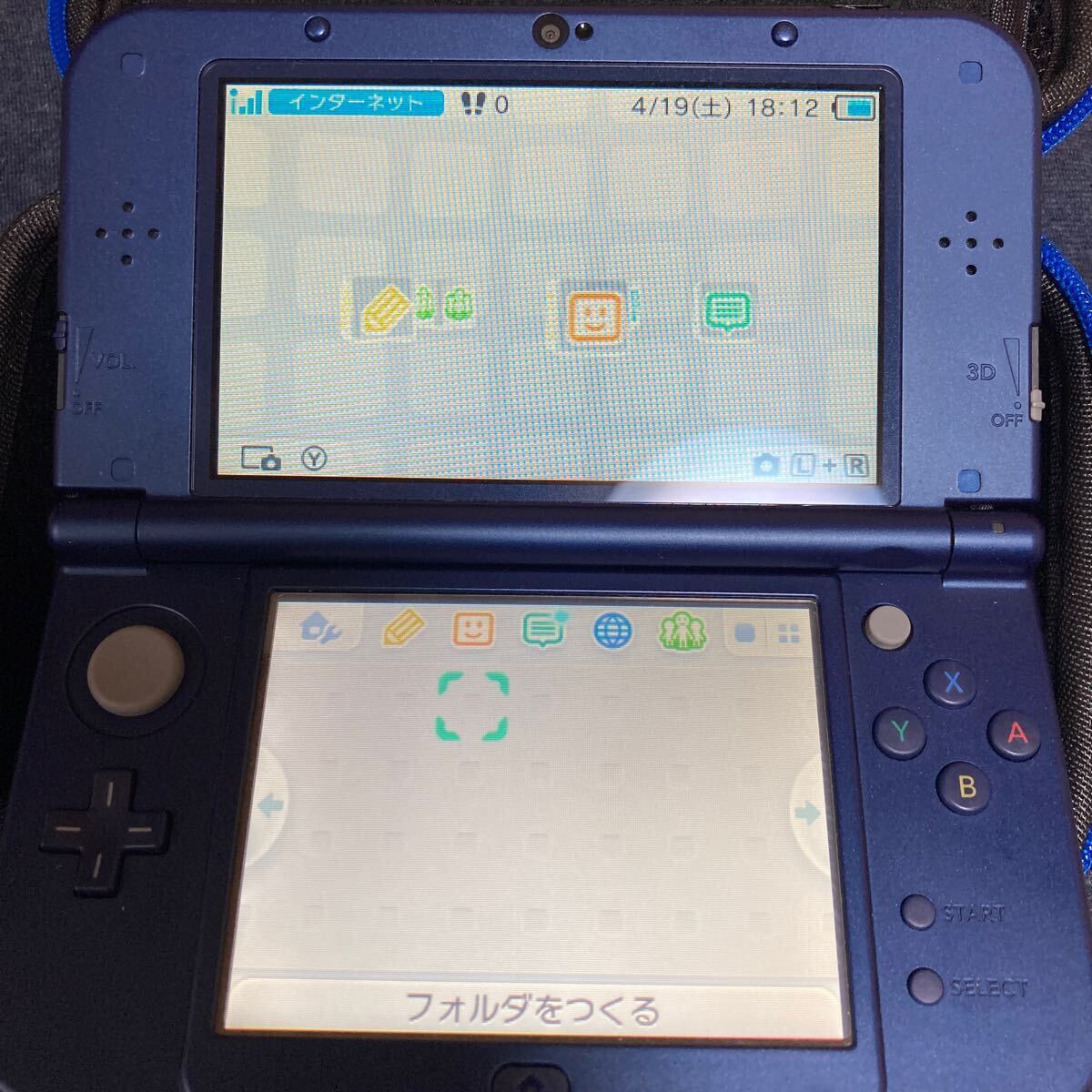 美品】New Nintendo 3DS LL メタリックブルー 初期化済 美品】New Nintendo 3DS LL メタリックブルー 初期化済