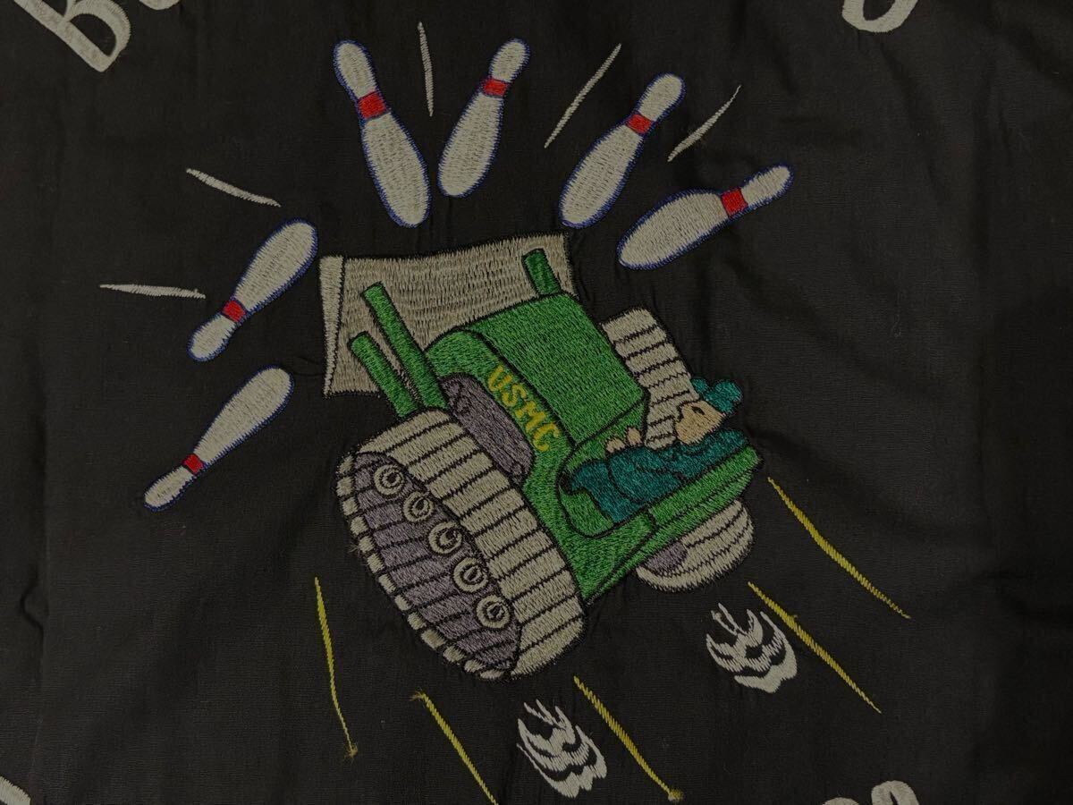 スペシャル 60s ナム戦 USMC 戦車刺繍 スーベニアボーリング スペシャル 60s ナム戦 USMC 戦車刺繍 スーベニアボーリング