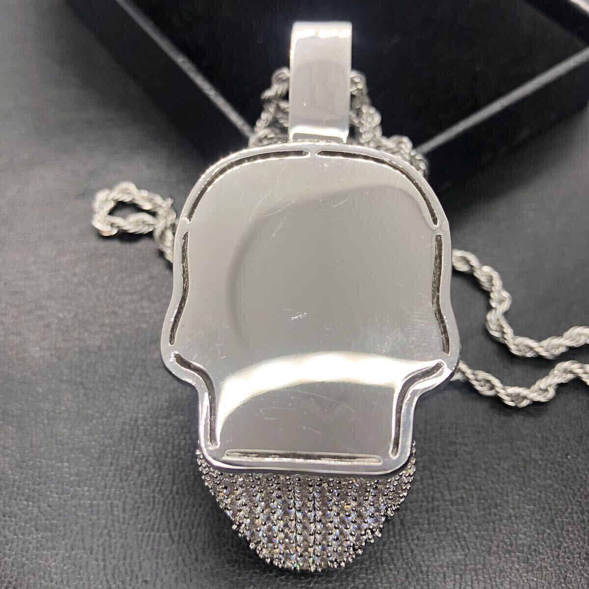 新品】ネックレス ドクロ 骸骨 スネーク 蛇 ホワイト シルバー 新品】ネックレス ドクロ 骸骨 スネーク 蛇 ホワイト シルバー