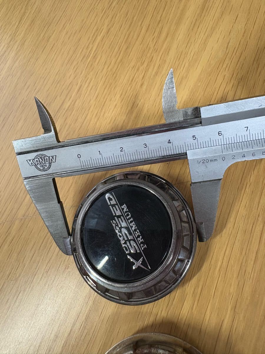 HOT STUFF ホットスタッフ X CROSS SPEED クロススピード PREMIUM プレミアム ホイールキャップ センターキャップ 4枚セット_画像3