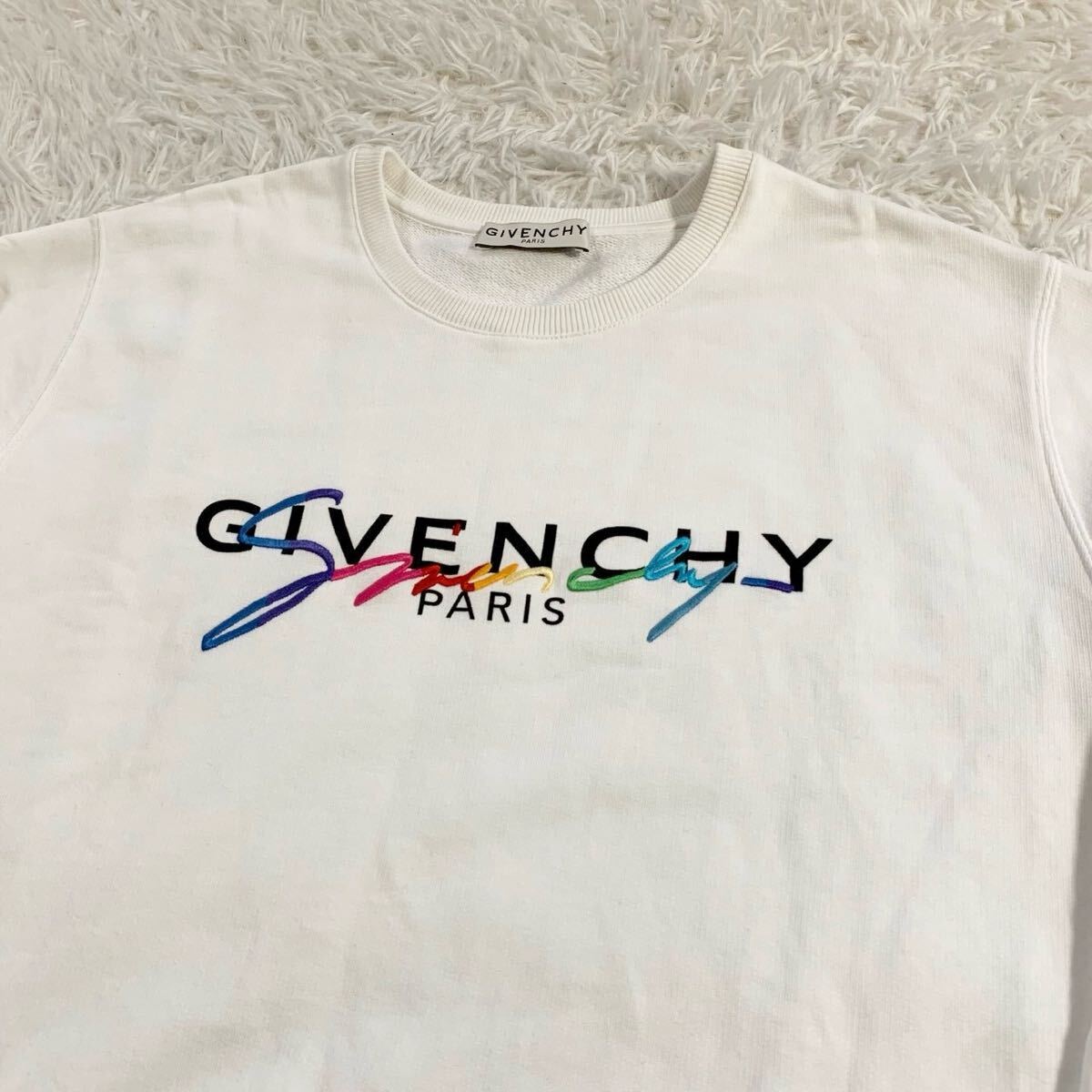 GIVENCHY ジバンシー レインボー ロゴ刺繍 シグネチャー GIVENCHY ジバンシー レインボー ロゴ刺繍 シグネチャー