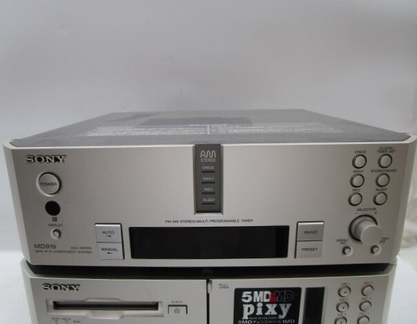 ☆大0145 SONY ソニー MD&CD システムコンポ 本体 ST-MS919 MDS