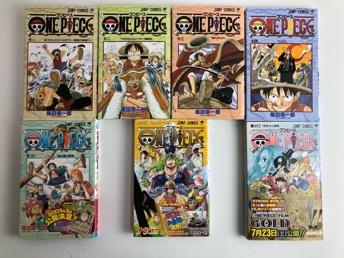 ☆ワンピース 1巻〜4巻 他 初版 尾田栄一郎 集英社 現状品 7点 ☆ワンピース 1巻〜4巻 他 初版 尾田栄一郎 集英社 現状品 7点
