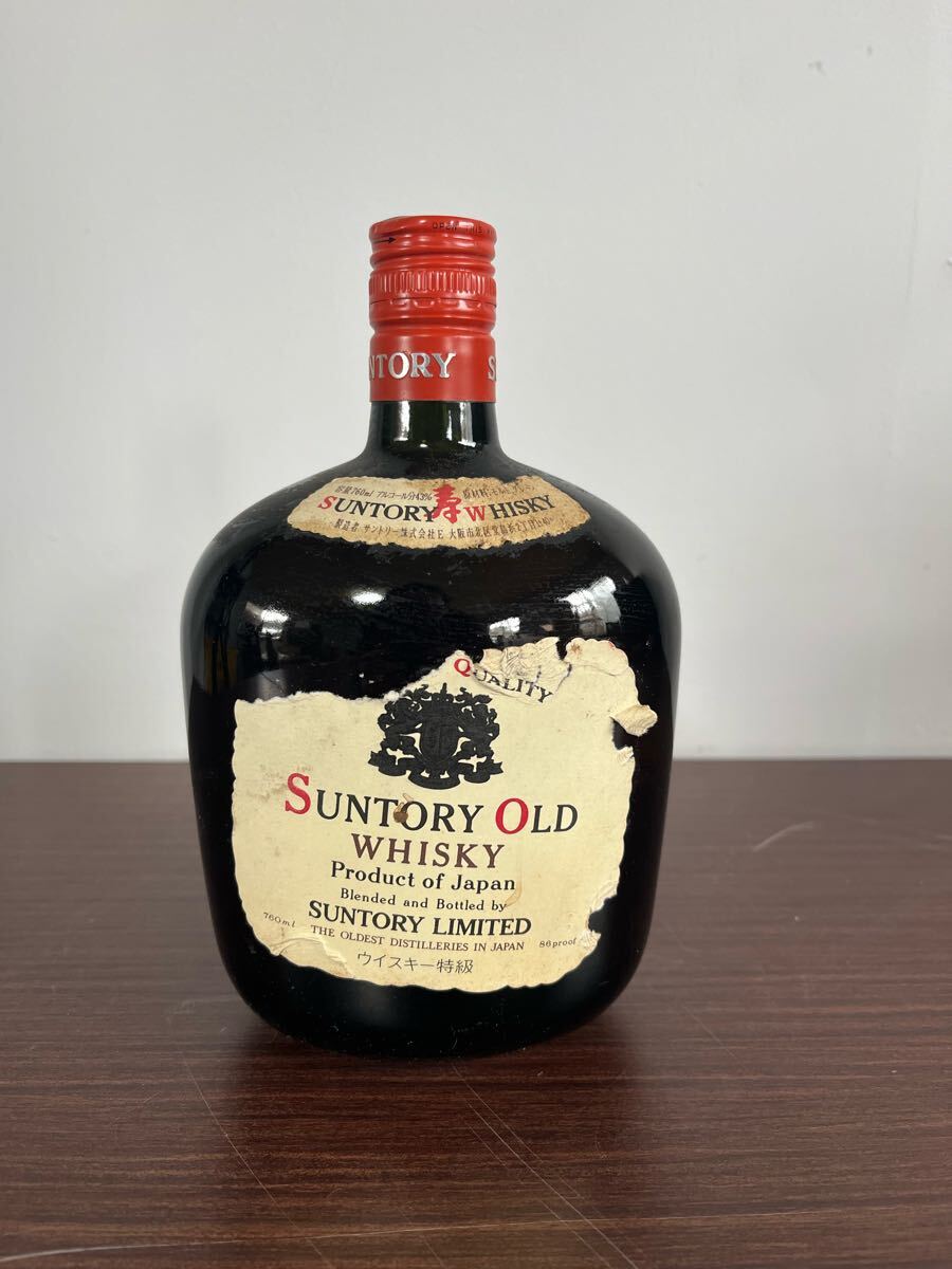 サントリー オールドウイスキー麦穂ラベル760ml43度専用グラス2 サントリー オールドウイスキー麦穂ラベル760ml43度専用グラス2