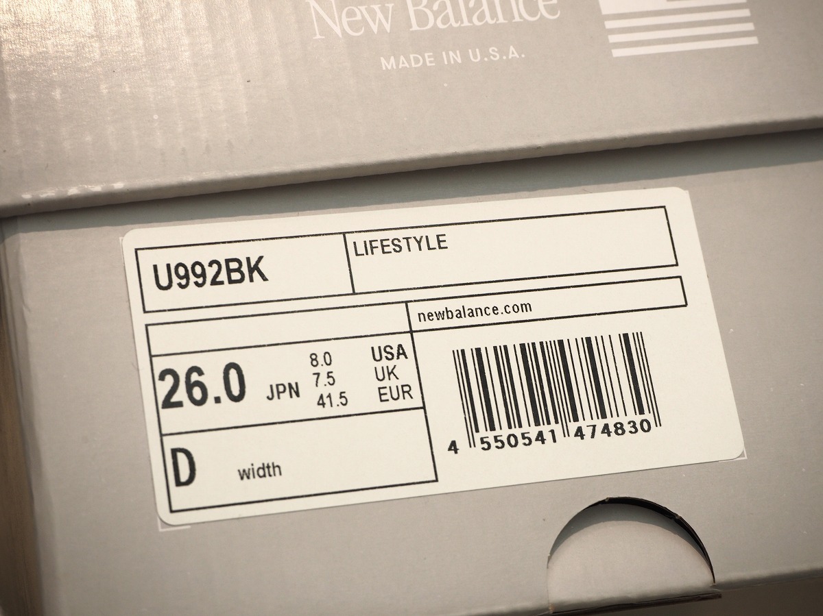 美品 正規 25SS New Balance ニューバランス 992 ローカット 美品 正規 25SS New Balance ニューバランス 992 ローカット
