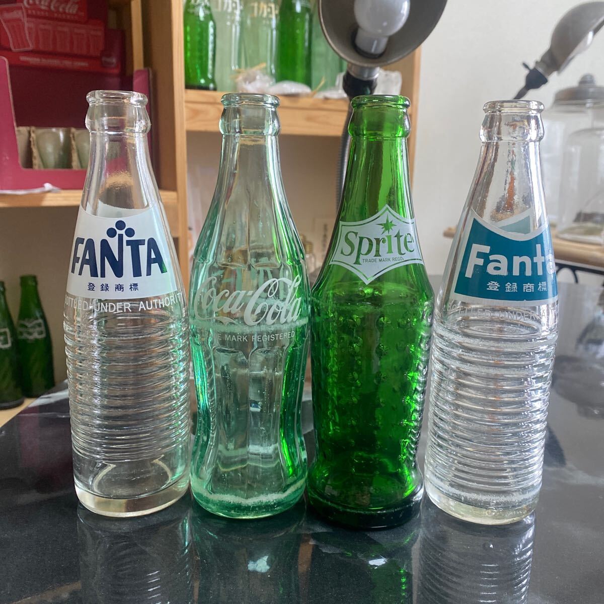 昭和レトロ コカコーラ スプライト ファンタ ボトル 空瓶 昭和レトロ コカコーラ スプライト ファンタ ボトル 空瓶