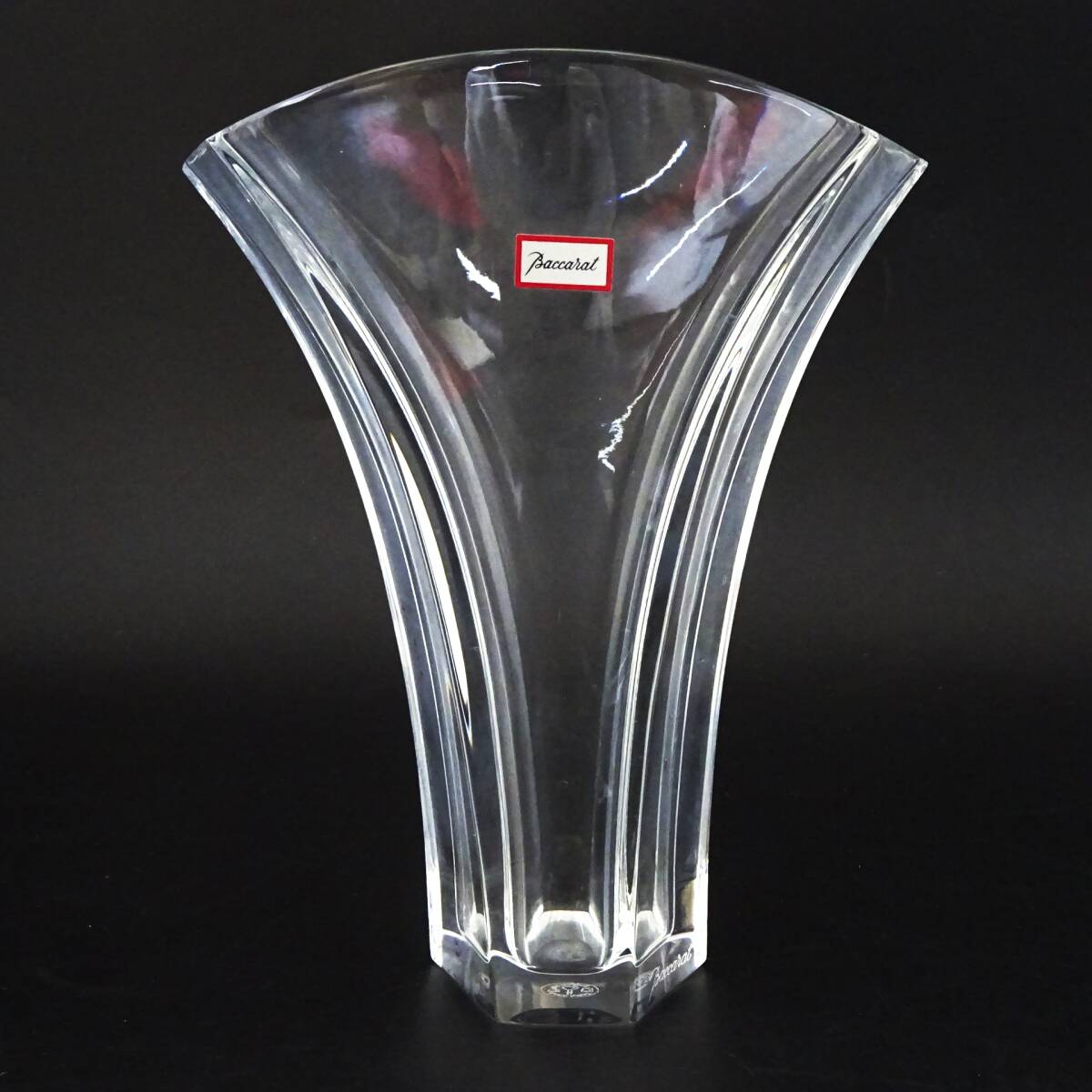 Baccarat ギンコ 高さ約17cm フラワーベース 花瓶 花びん 箱付 Baccarat ギンコ 高さ約17cm フラワーベース 花瓶 花びん 箱付