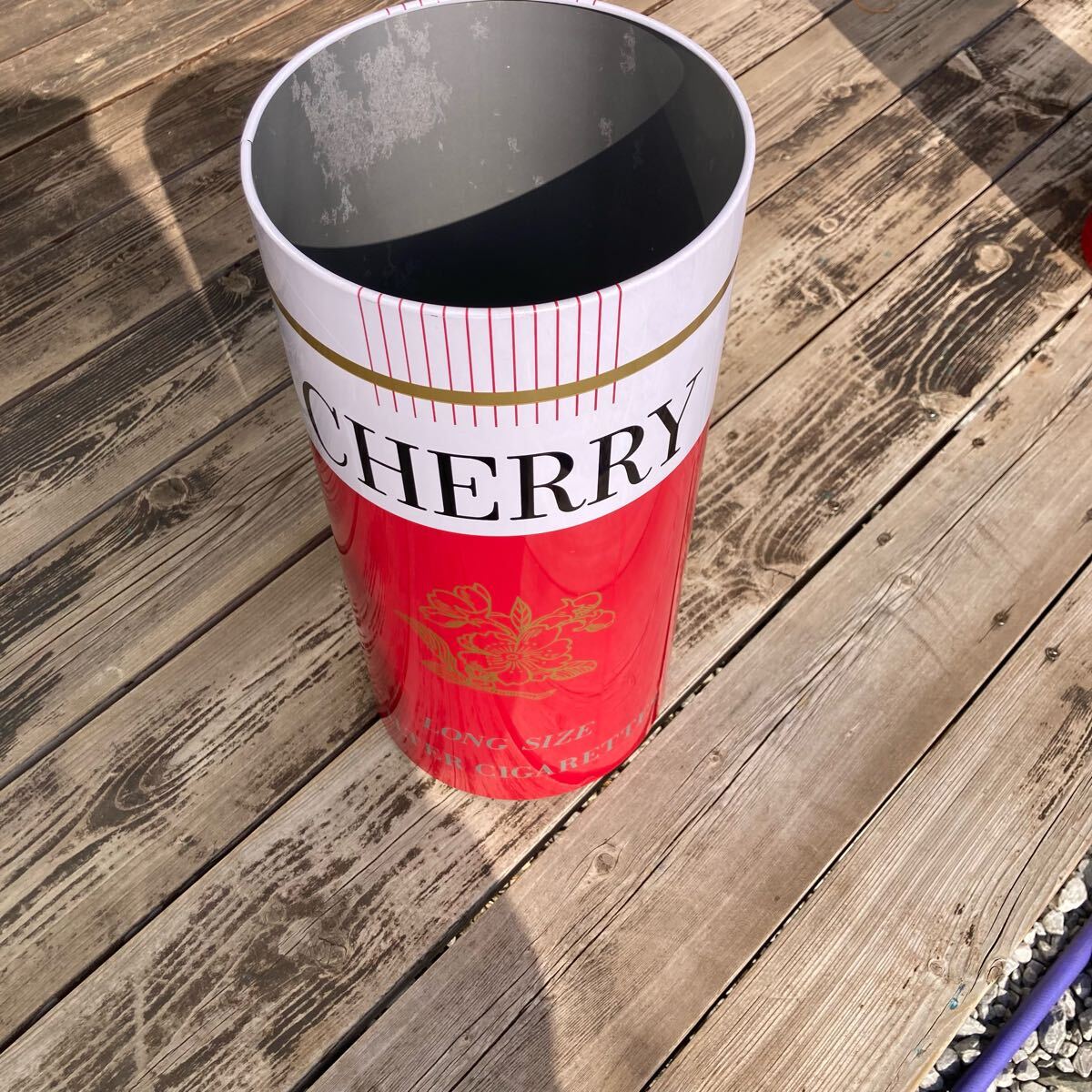 CHERRY スチール缶 傘立て ゴミ箱 ダストボックス 煙草 タバコ CHERRY スチール缶 傘立て ゴミ箱 ダストボックス 煙草 タバコ