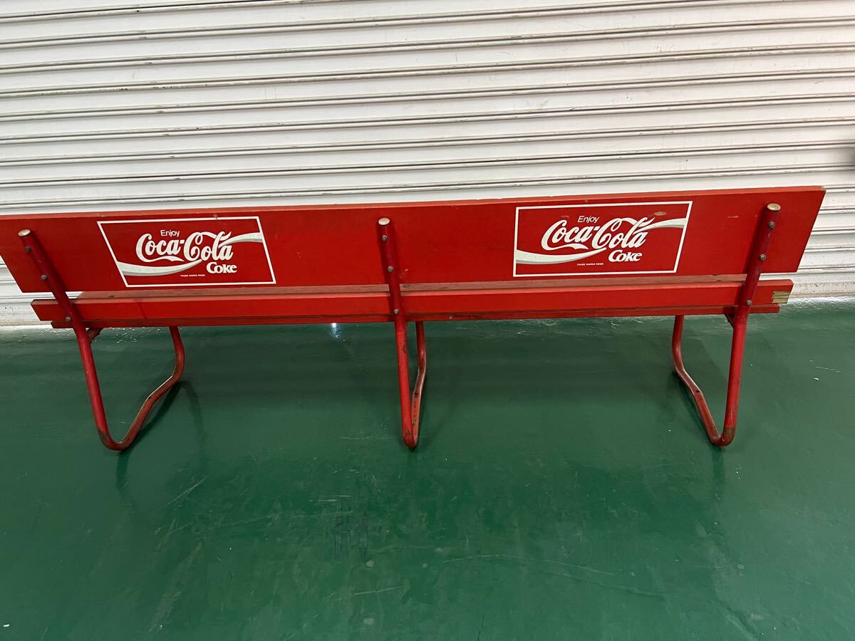 フ0001T貴重☆【レトロ Coca Cola コカ・コーラ 木製ベンチ フ0001T貴重☆【レトロ Coca Cola コカ・コーラ 木製ベンチ