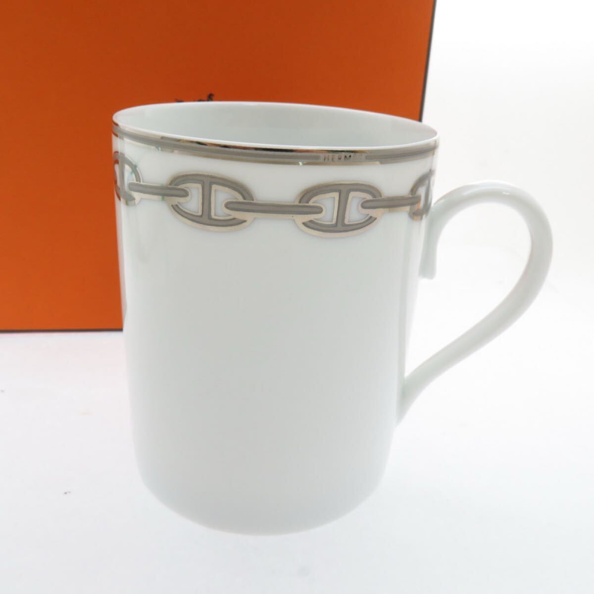 HERMES エルメス シェーヌ・ダンクル マグカップ 箱付き HERMES エルメス シェーヌ・ダンクル マグカップ 箱付き