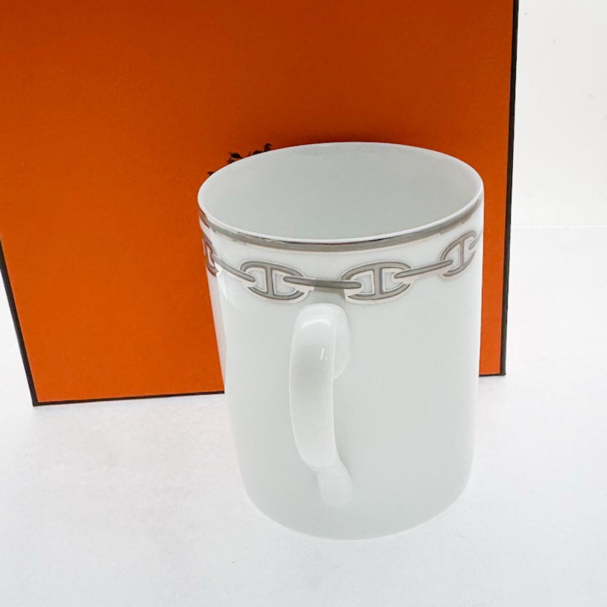 HERMES エルメス シェーヌ・ダンクル マグカップ 箱付き HERMES エルメス シェーヌ・ダンクル マグカップ 箱付き