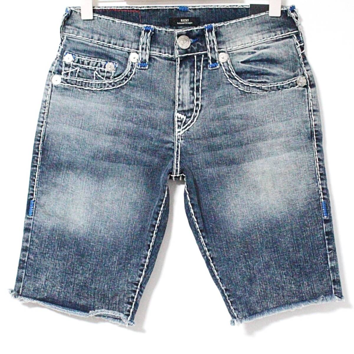 新品 トゥルーレリジョン ストレッチデニム ショートパンツ 34 新品 トゥルーレリジョン ストレッチデニム ショートパンツ 34