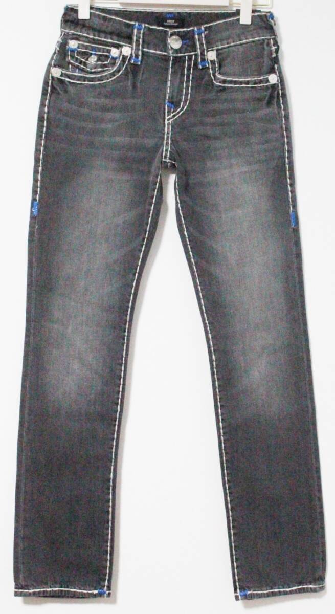 新品 トゥルーレリジョン バックフラップポケット ストレッチデニムパンツ 32（W86-90）　K4903
