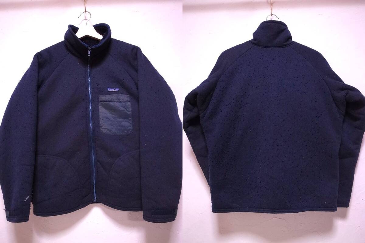 ネイビー】80s Patagonia パタゴニア パイルジャケット USA製 ネイビー】80s Patagonia パタゴニア パイルジャケット USA製