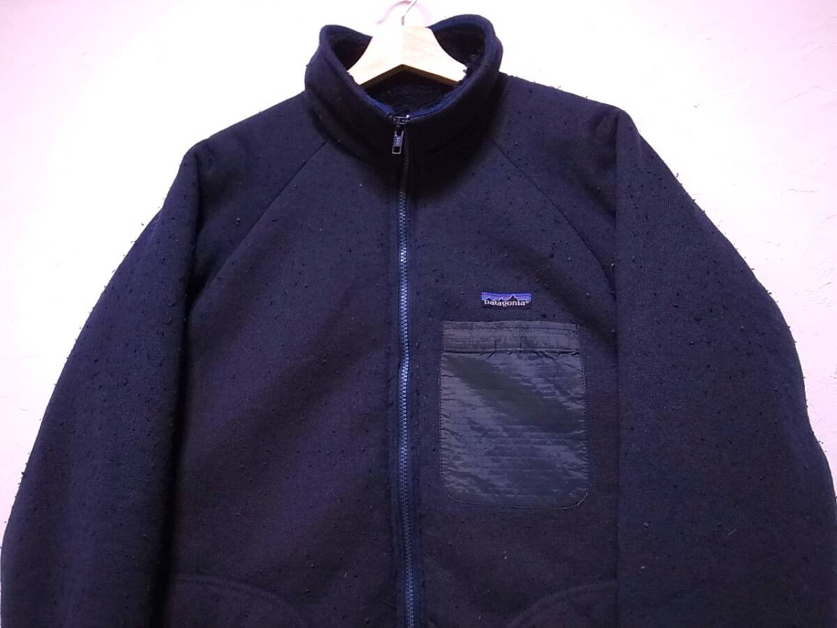 ネイビー】80s Patagonia パタゴニア パイルジャケット USA製 ネイビー】80s Patagonia パタゴニア パイルジャケット USA製