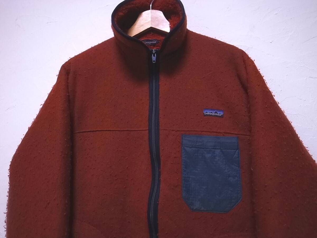 レンガ色】80s Patagonia パタゴニア パイルジャケット USA製 レンガ色】80s Patagonia パタゴニア パイルジャケット USA製