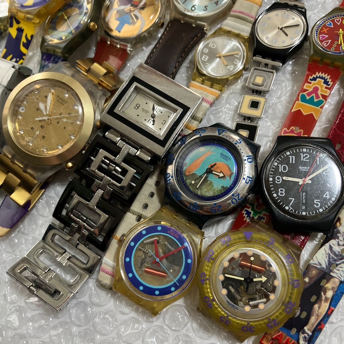 SWATCH 全てスウォッチ まとめ売り25点セット アイロニー等 SWATCH 全てスウォッチ まとめ売り25点セット アイロニー等