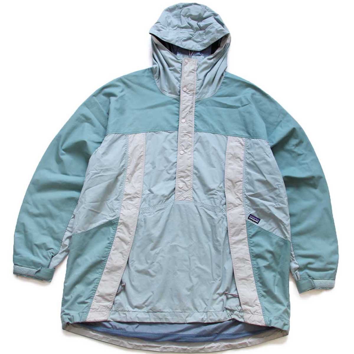 ★90s patagoniaパタゴニア Back Bowl Anorak バックボウル マルチカラー ナイロン アノラックパーカー XL★オールド プルオーバー