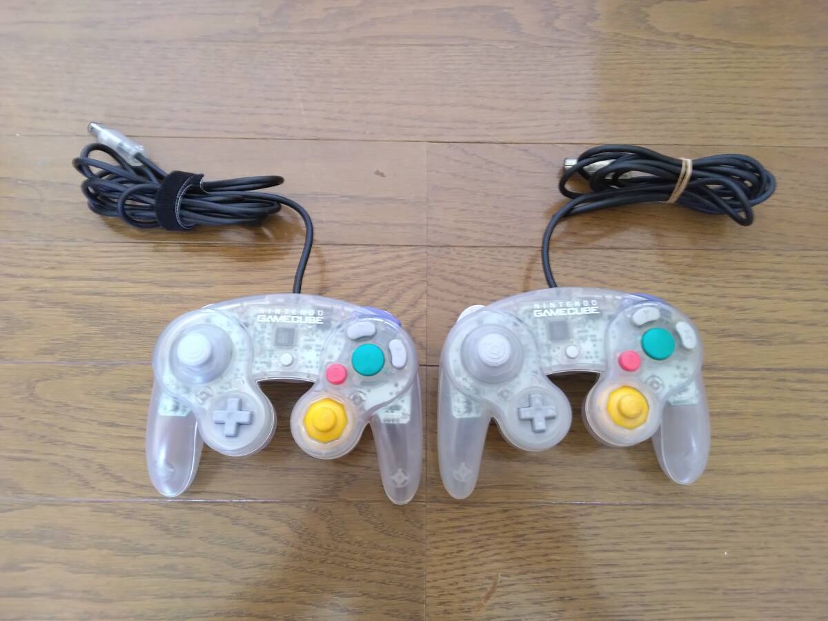 動作確認済み】純正 ゲームキューブ コントローラー クリア 動作確認済み】純正 ゲームキューブ コントローラー クリア