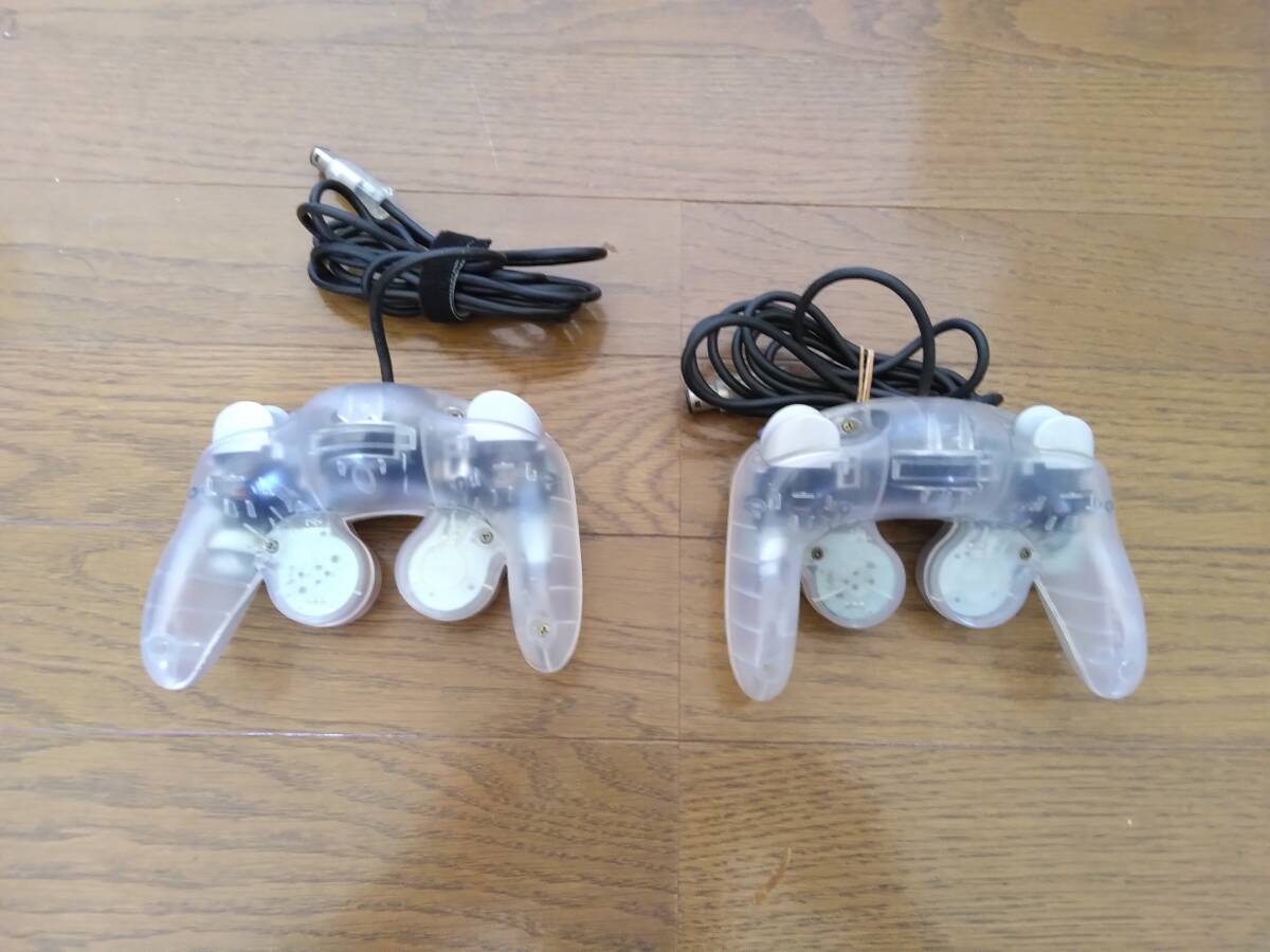 動作確認済み】純正 ゲームキューブ コントローラー クリア 動作確認済み】純正 ゲームキューブ コントローラー クリア