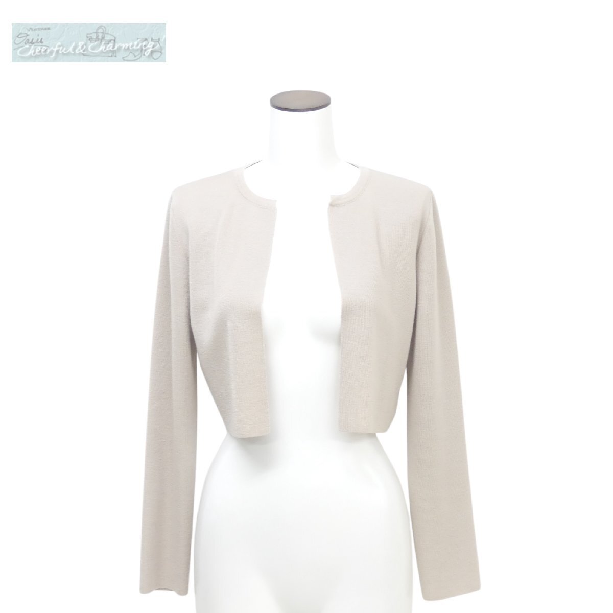 FOXEY ボレロ サンルイ 38 サンドベージュ カシミヤシルク ’23年商品 42719