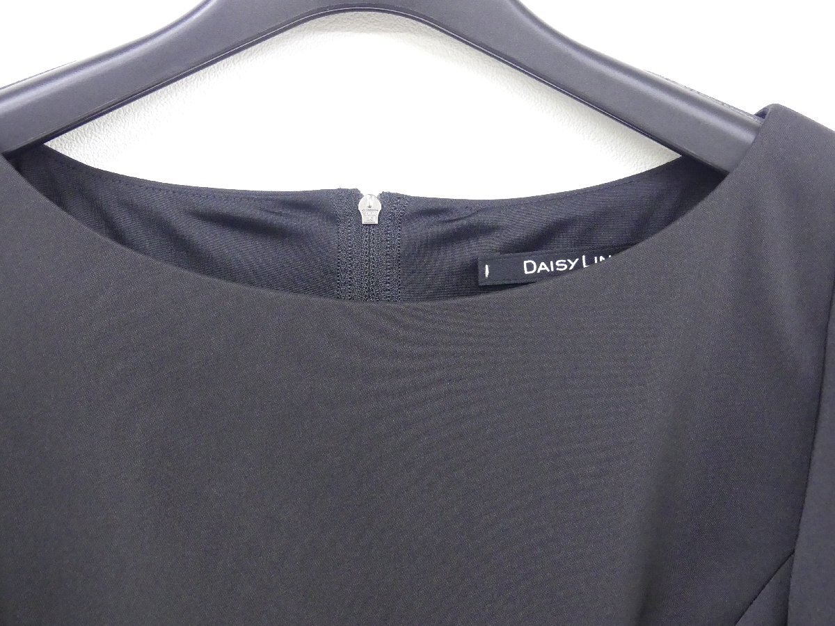未使用 DAISY LIN/FOXEY ドレス オードリーパフ 38 ブラック ポリエステルBLEND 07251