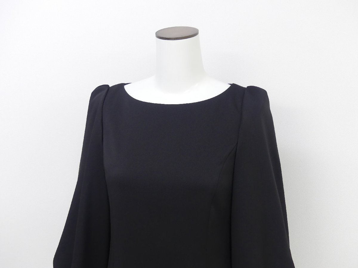 未使用 DAISY LIN/FOXEY ドレス オードリーパフ 38 ブラック ポリエステルBLEND 07251