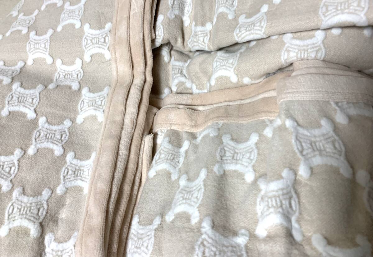 CELINE セリーヌ マカダム柄 綿毛布 シングル 140x200cm 綿100 CELINE セリーヌ マカダム柄 綿毛布 シングル 140x200cm 綿100