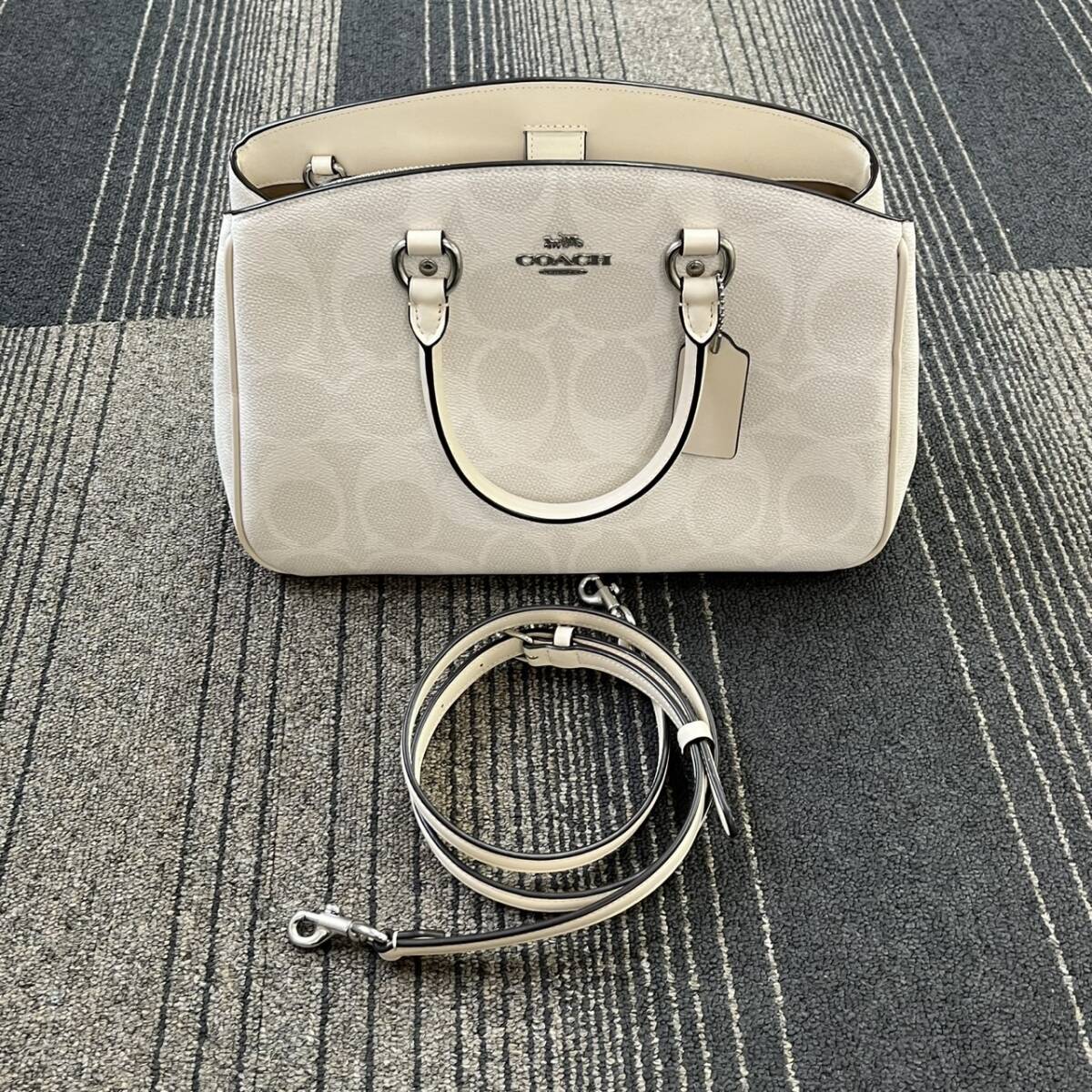 TK0405?】未使用 コーチ COACH 2way バッグ シグネチャー TK0405?】未使用 コーチ COACH 2way バッグ シグネチャー