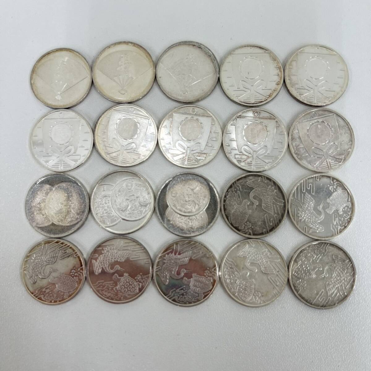 TG0415?】純銀メダル 福寿 鶴亀 敬老貨幣セット 約107.4g 比重 TG0415?】純銀メダル 福寿 鶴亀 敬老貨幣セット 約107.4g 比重