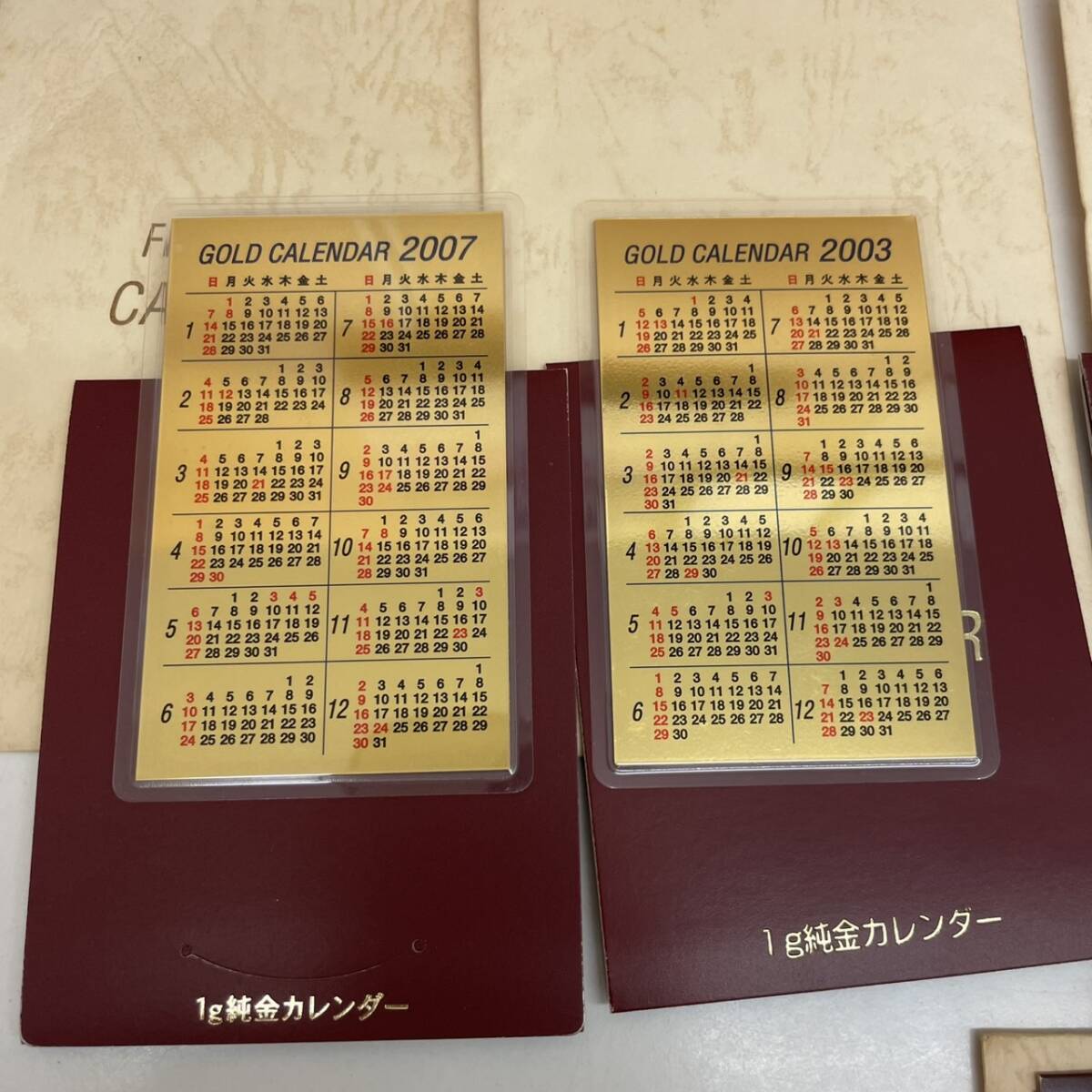 TM0419?】三菱マテリアル 干支 純金 カレンダー 1g×5枚 FINE TM0419?】三菱マテリアル 干支 純金 カレンダー 1g×5枚 FINE