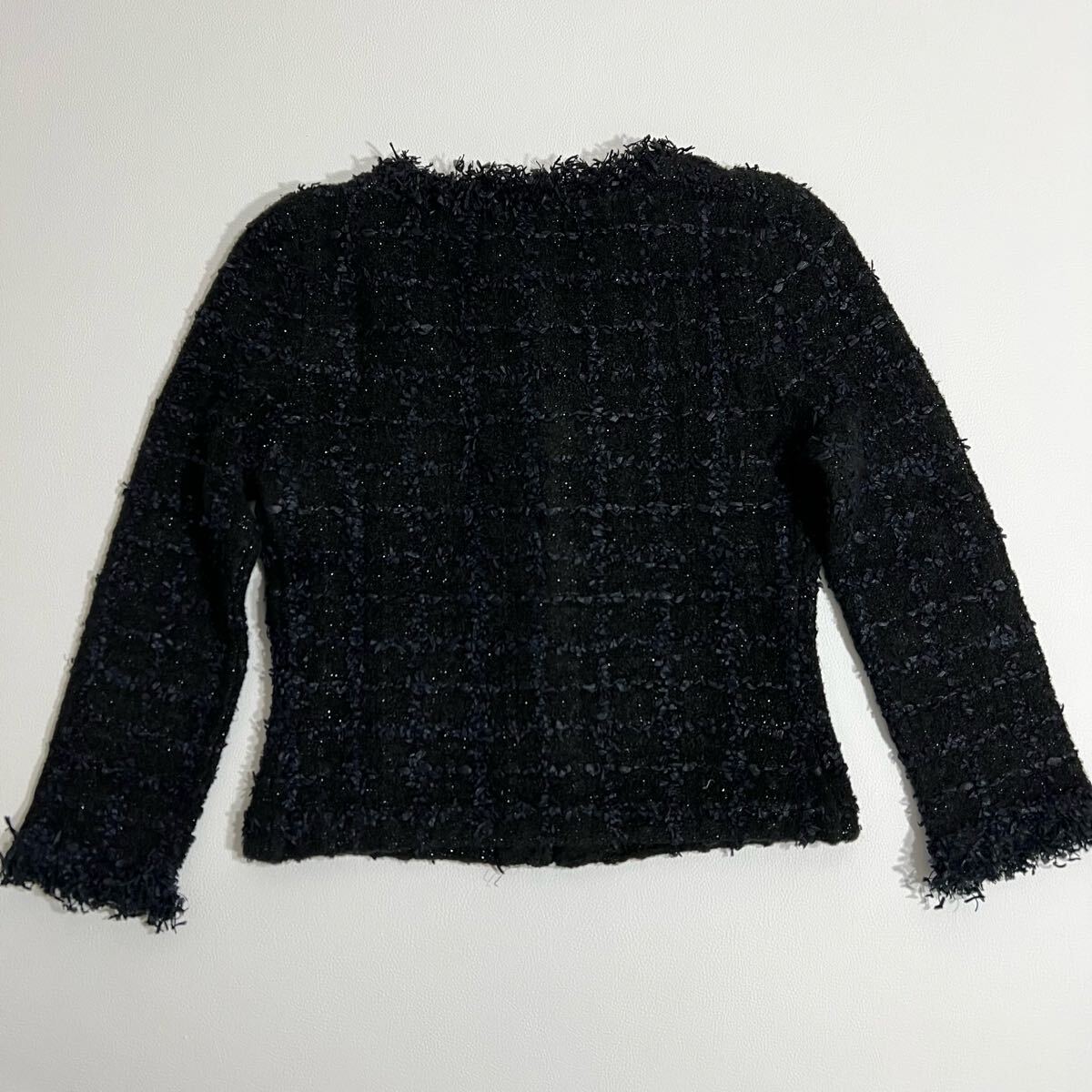 美品 Rene ルネ ツイードジャケット ノーカラージャケット 美品 Rene ルネ ツイードジャケット ノーカラージャケット