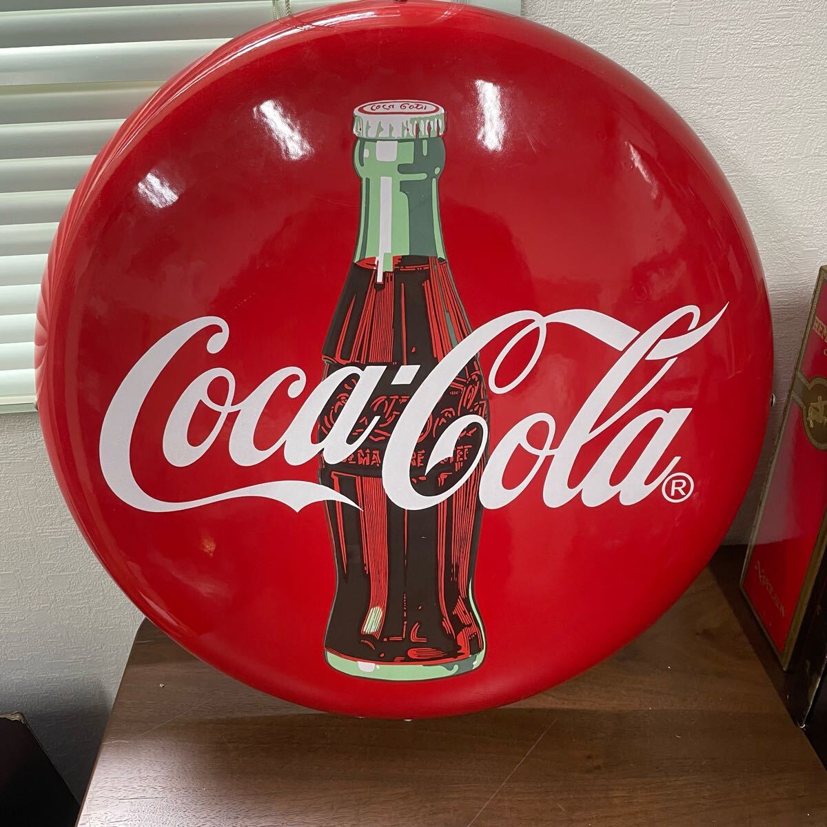 雷216 コカコーラ ホーロー看板 Coca-Cola 看板 丸看板 雷216 コカコーラ ホーロー看板 Coca-Cola 看板 丸看板