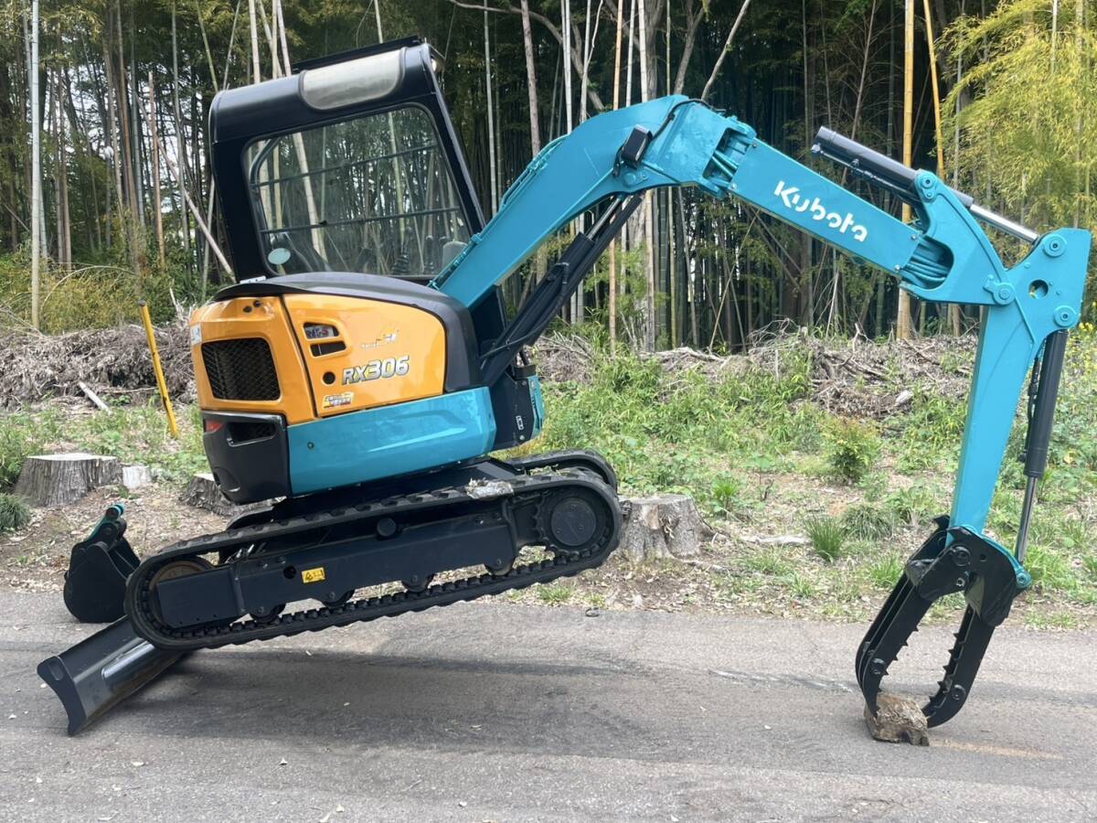 クボタ ミニユンボ 3トンクラスRX 306 新品ゴムキャタ 新品 クボタ ミニユンボ 3トンクラスRX 306 新品ゴムキャタ 新品