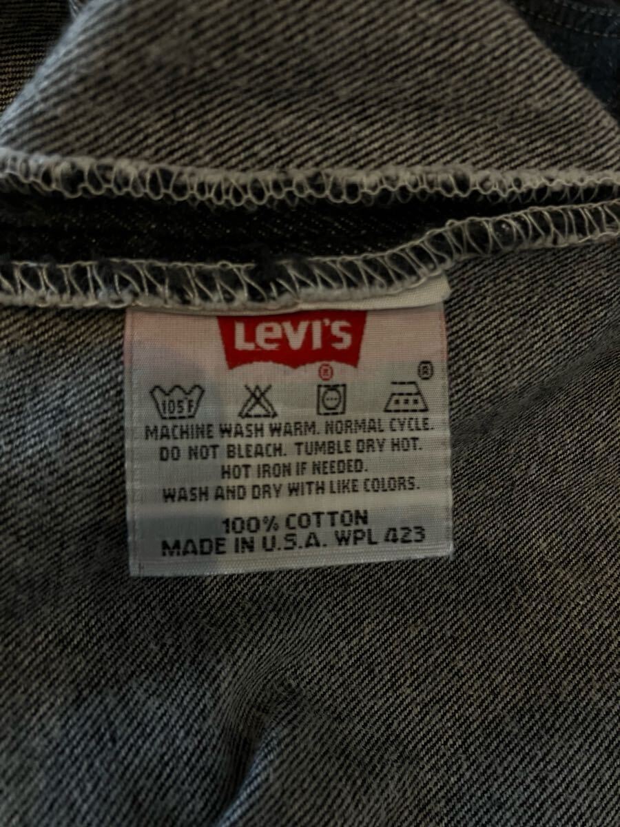 極上◎94s ビンテージLevis 501 先染めブラック 濃黒 USA製 美品 極上◎94s ビンテージLevis 501 先染めブラック 濃黒 USA製 美品