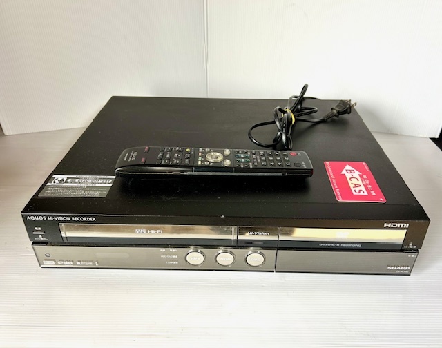 M 通電確認済 SHARP DV-ACV52 HDD搭載ビデオ一体型DVDレコーダー M 通電確認済 SHARP DV-ACV52 HDD搭載ビデオ一体型DVDレコーダー