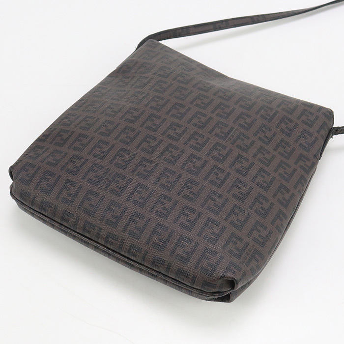 中古良品 FENDI フェンディ ショルダーバッグ 8BT075 ショルダーバッグ ズッキーノ レディース ブラウン