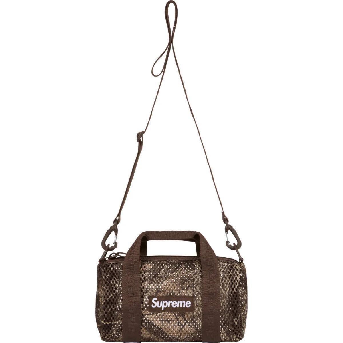 【新品未使用】 25SS 新品 SUPREME シュプリーム MESH MINI DUFFLE BAG ダッフルバッグ 鞄 かばん CAMO カモ柄 即決早い者勝ち