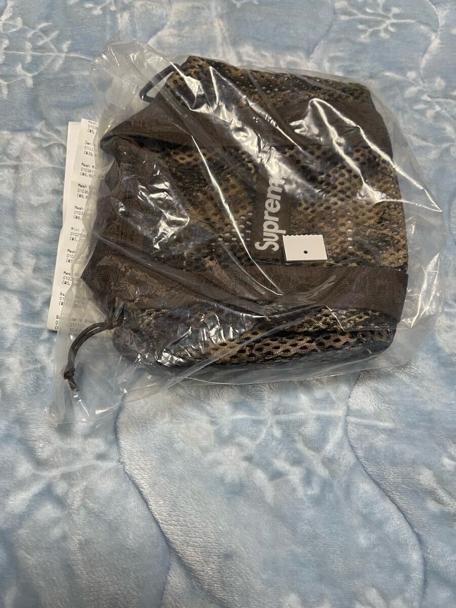【新品未使用】 25SS 新品 SUPREME シュプリーム MESH MINI DUFFLE BAG ダッフルバッグ 鞄 かばん CAMO カモ柄 即決早い者勝ち