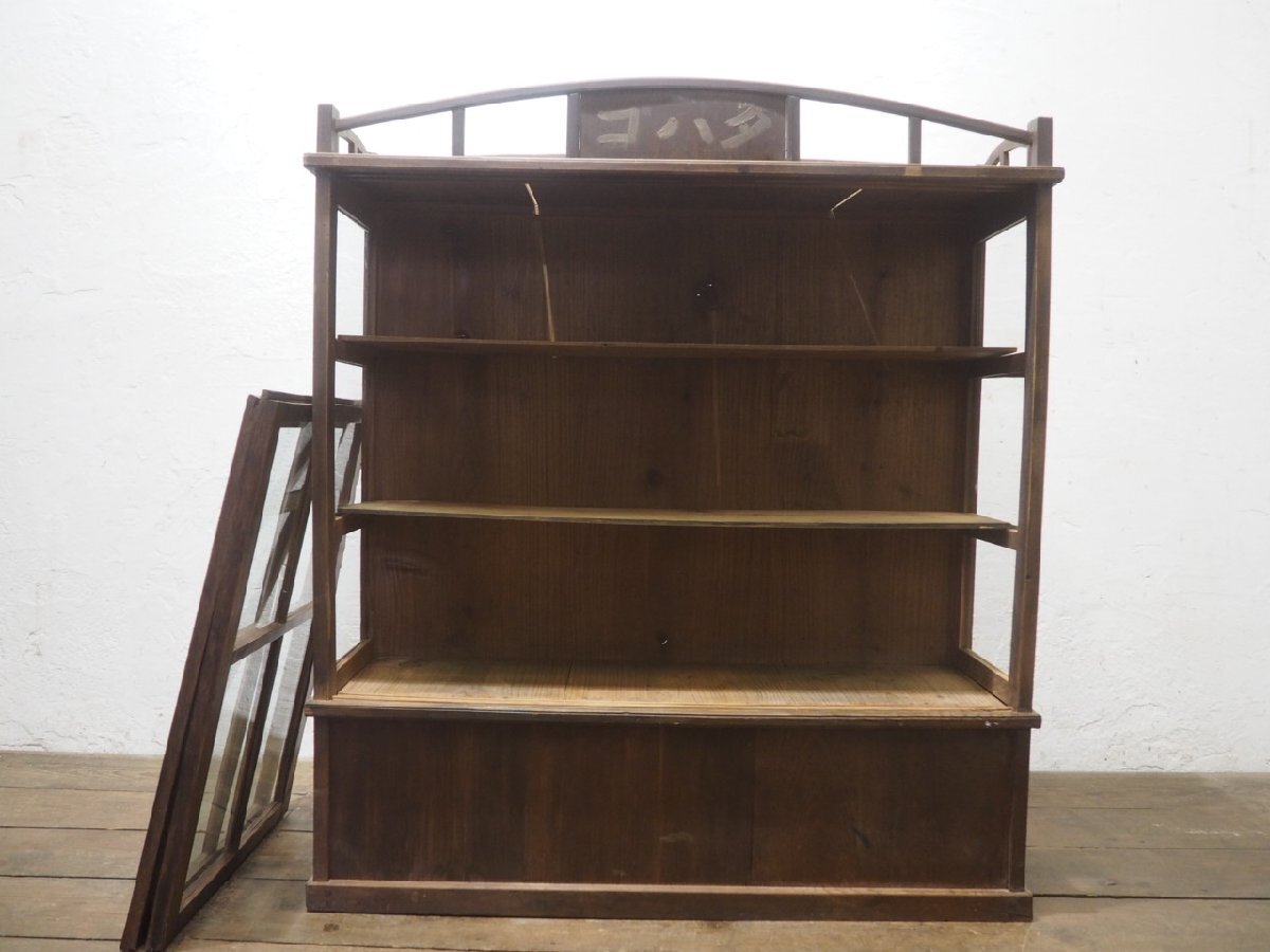 【送料無料/新品】 タ荷U0563◇H106cm×W93cm◇アンティーク◇タバコ屋の古い木製 その他
