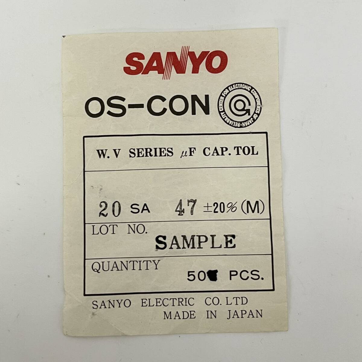 新品】【希少】Sanyo OS-CON SGタイプ 1000μF 16V 2個セット 未