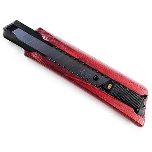 ②(志)新品 送料無料★FAEL(ファエル) プレミアムウッドスタイルカッター FAL-RS ローズ オートロック式カッターナイフ 木制グリップ