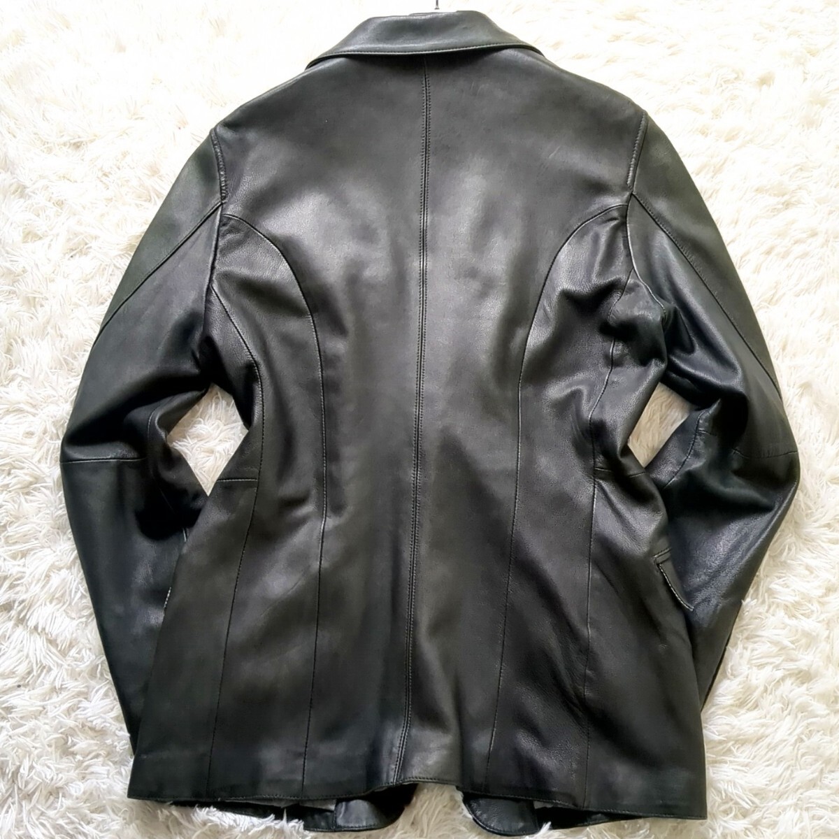 美品!!本革!L相当【極上の艶と色気】MEN'S BIGI ラムレザー 美品!!本革!L相当【極上の艶と色気】MEN'S BIGI ラムレザー