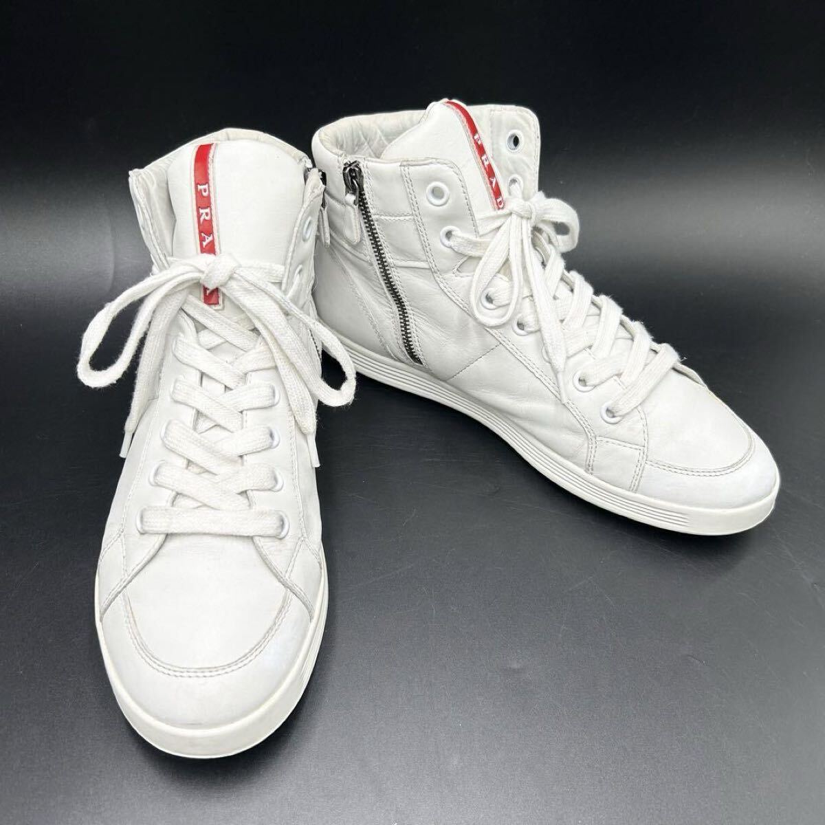 1円 【美品】 PRADA プラダ 【圧倒的存在感】 メンズ サイド 1円 【美品】 PRADA プラダ 【圧倒的存在感】 メンズ サイド