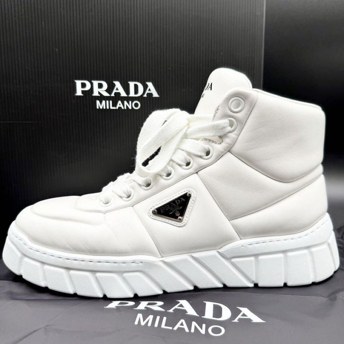 1円【現行 新品同様】 PRADA プラダ メンズ トライアングルロゴ 1円【現行 新品同様】 PRADA プラダ メンズ トライアングルロゴ
